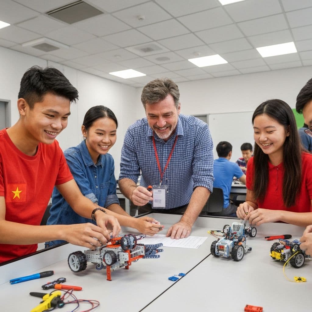 Students in after-school activity