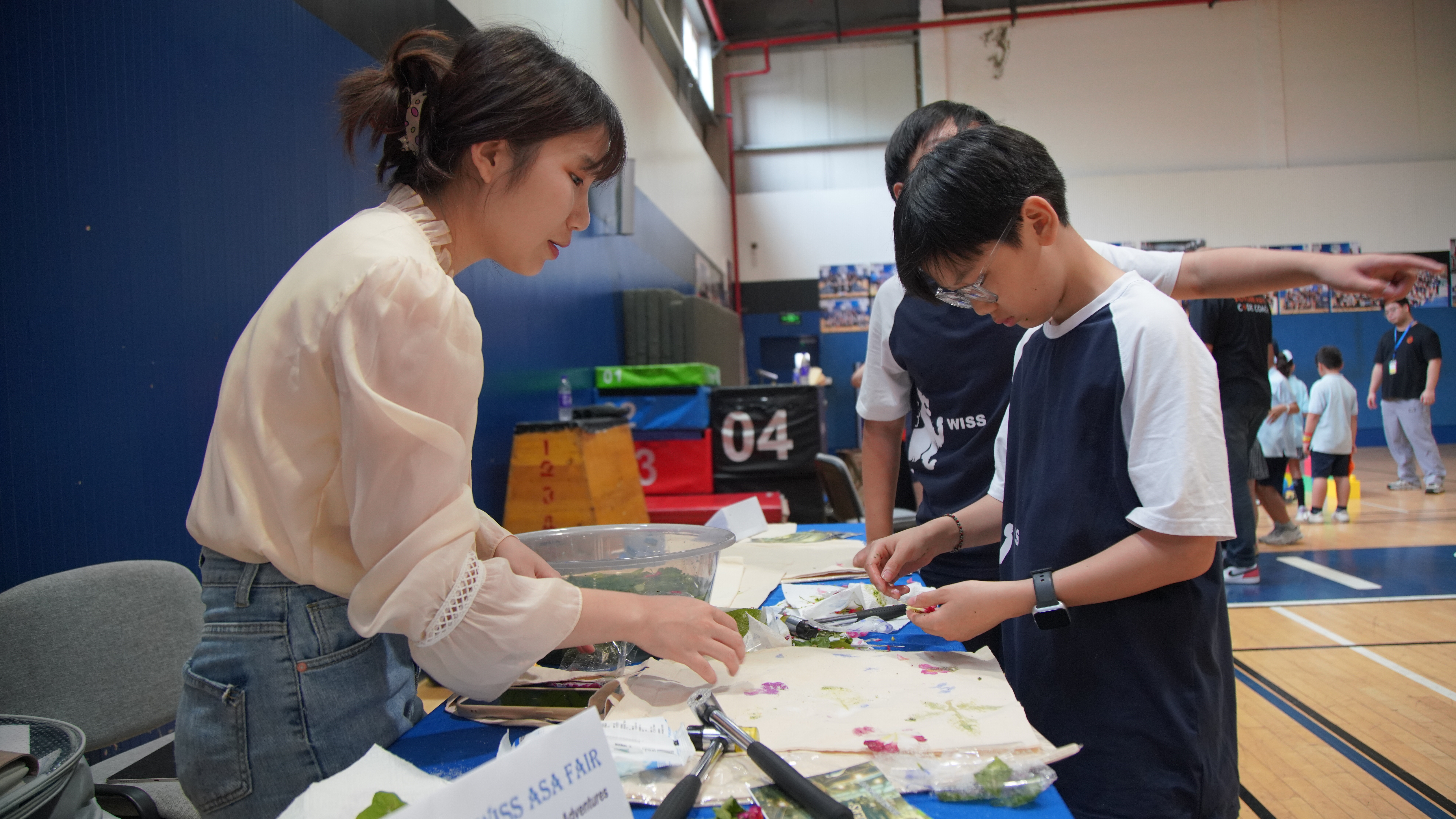 WISS students at a Friday afternoon activity